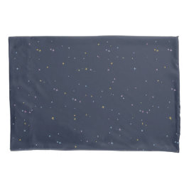 Funda De Cojín Estrellas Cuestas En Un Cielo Nocturno Espumoso