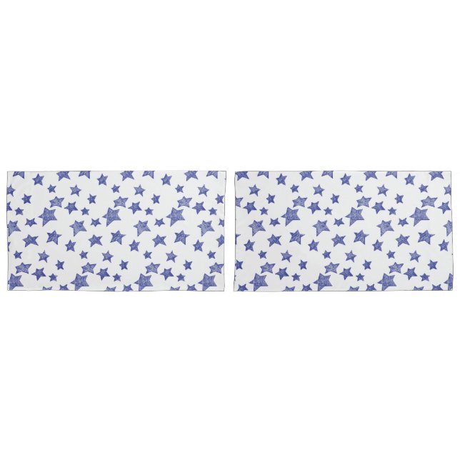 Funda De Cojín Estrellas Navidades dibujadas a mano (Anverso - Set)