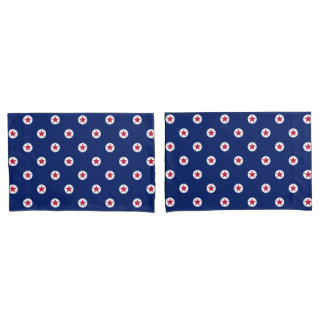 Funda De Cojín Estrellas patrióticas Rojo Azul Blanco EEUU Set Pi