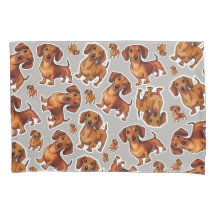 Estuche de almohada de perro de Dachshund