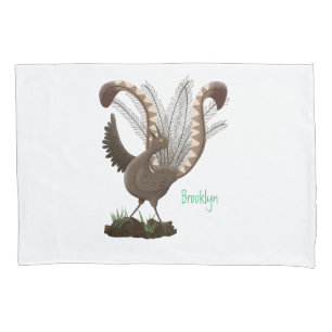 Funda De Cojín Excelente ilustracion de personalizado de lyrebird