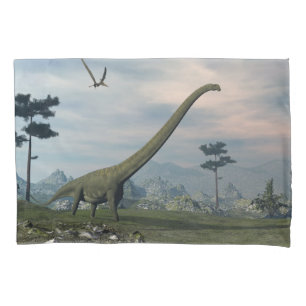 Funda De Cojín Excursión de los dinosaurios Mamenchisauro - Rend