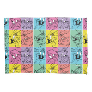 Funda De Cojín EXpresiones de bloques de color BUGS BUNNY™