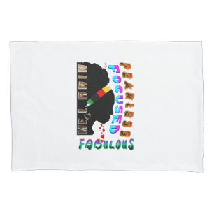 Funda De Cojín Fabuloso Melanin, sin miedo