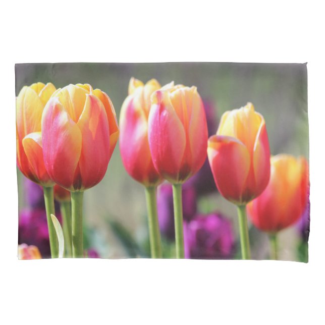 Funda De Cojín Faln Tulips Aflame (Anverso)