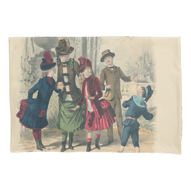 Funda De Cojín Familia Infantil Vieja Victoriana (Anverso)