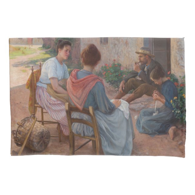 Funda De Cojín Familia italiana tradicional (Italia antigua) (Anverso-izquierdo)