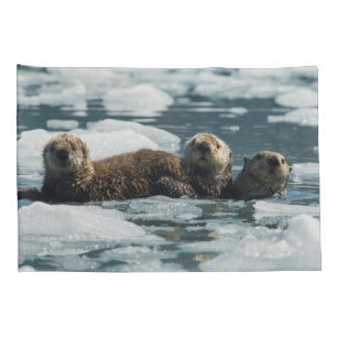 Funda De Cojín Familia Otter del mar