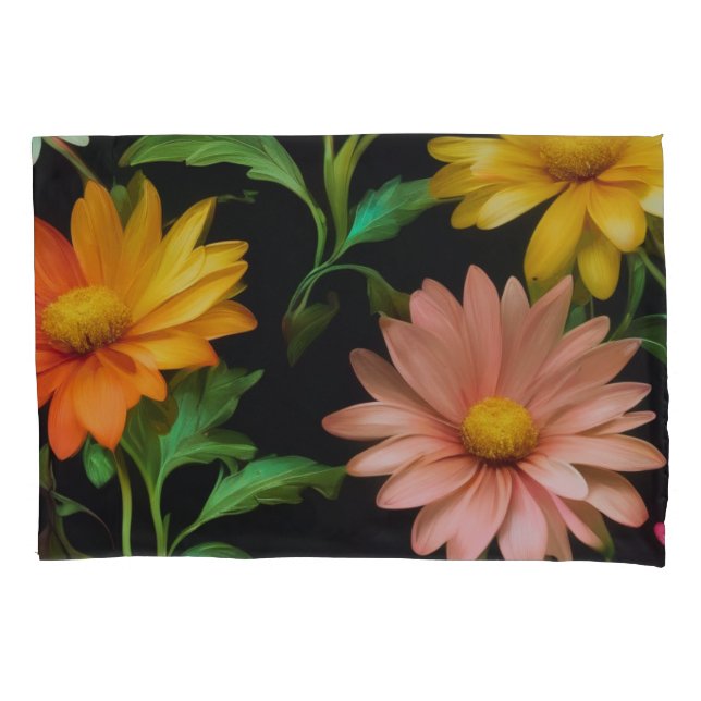 Funda De Cojín Fantasy Daisy Pattern Pillowcase (Anverso)