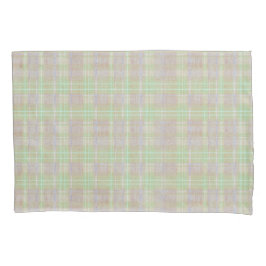 Funda De Cojín Farmhouse Neutral Sage Plaid