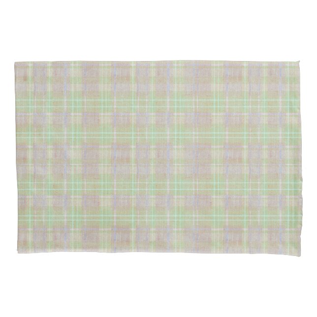 Funda De Cojín Farmhouse Neutral Sage Plaid (Anverso-izquierdo)