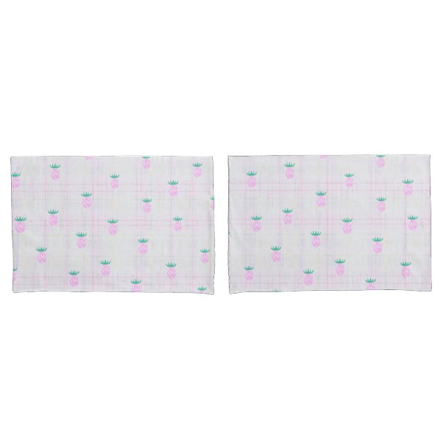 Funda De Cojín Farmhouse Pink Pineapple  (Anverso - Set)