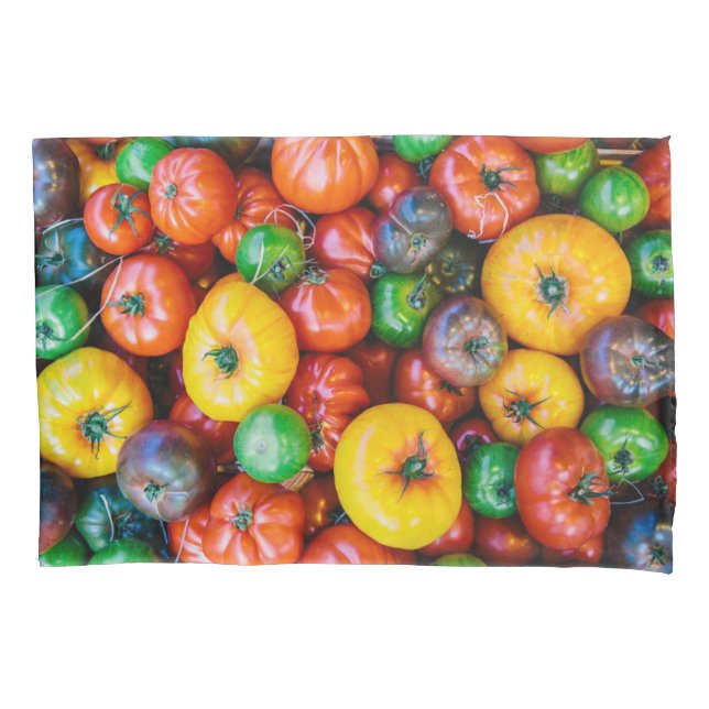 Funda De Cojín Farms | Colorful Tomato Harvest (Anverso)