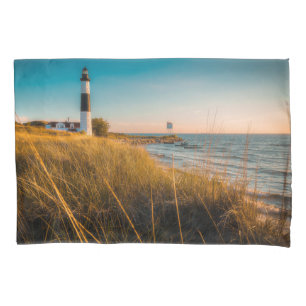 Funda De Cojín Faros Big Sable Lighthouse Ludington, MI