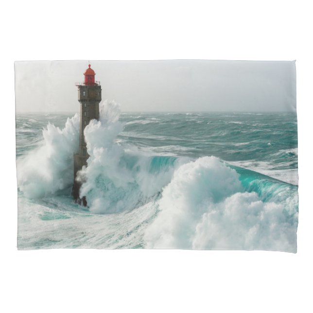 Funda De Cojín Faros | Faro de Jument Ouessant France (Anverso)
