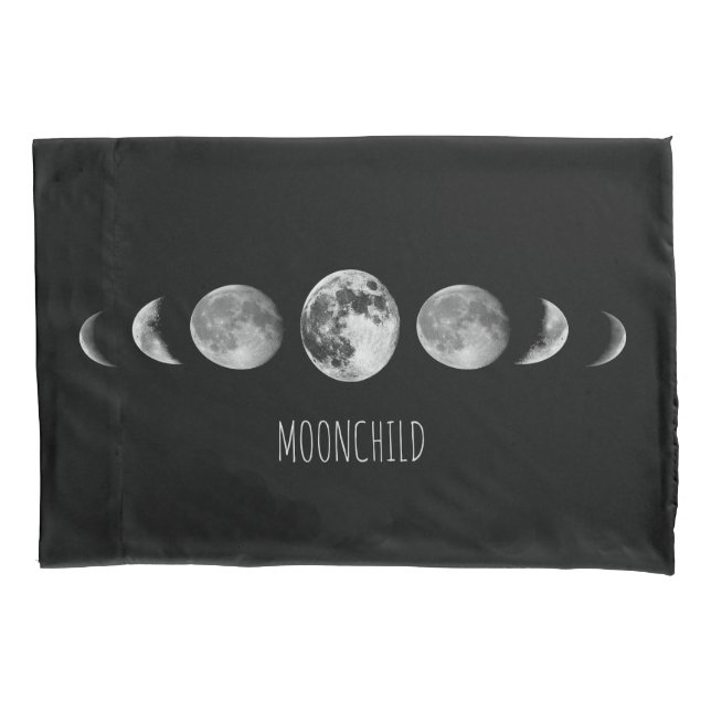 Funda De Cojín Fases de la luna * Moonchild (Anverso)