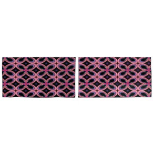 Funda De Cojín Faux Neon Pink Flower Power