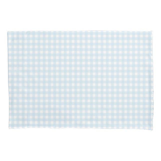Funda De Cojín Faye Bright Blue Gingham (Anverso)
