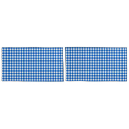 Funda De Cojín Faye y Lauren Blue Gingham