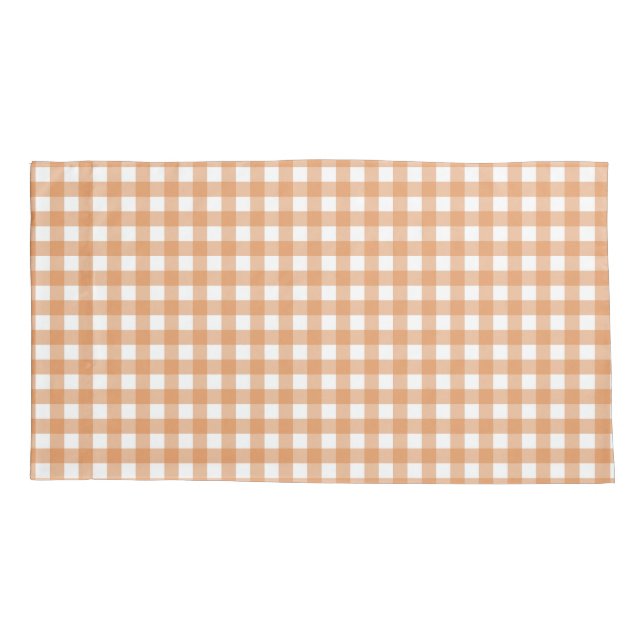 Funda De Cojín Faye y Lauren Fall Gingham (Reverso-Izquierdo)