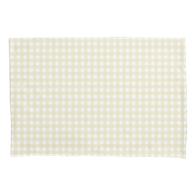 Funda De Cojín Faye Yellow Gingham (Anverso)