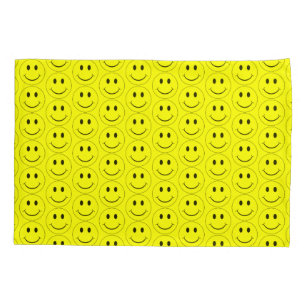 Funda De Cojín Felices caras amarillas 