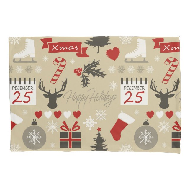 Funda De Cojín Felices Fiestas (Anverso)