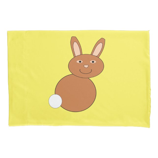 Funda De Cojín Feliz Conejo de Pascua (Anverso)