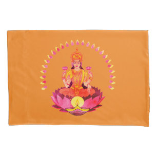Funda De Cojín Feliz Diwali - Dios Lakshmi Deepalavi