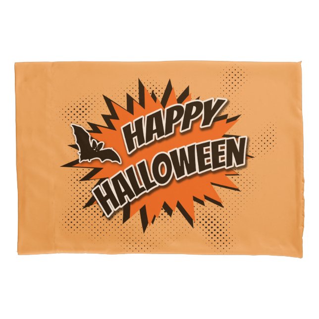 Funda De Cojín Feliz Halloween (Anverso)