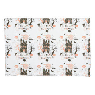 Funda De Cojín Feliz Halloween, casa embrujada