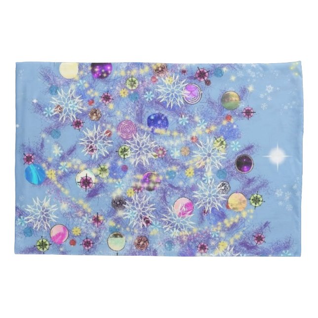 Funda De Cojín Feliz Navidad - Árbol de Navidad (Reverso)