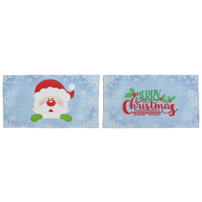 Funda De Cojín Feliz Navidad Santa (Anverso - Set)