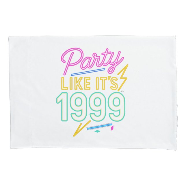 Funda De Cojín Fiesta Como Si Fuera 1999®™ – Voltaje Neon (Anverso)