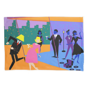 Funda De Cojín Fiesta del techo urbano retro