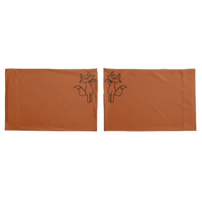 Funda De Cojín Fig the Fox outlined Pillow case set (Reverso-Set)