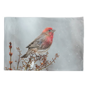 Funda De Cojín Finca de casa en nieve - Fotografía original