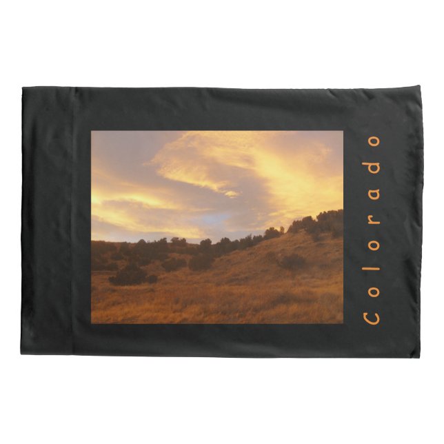Funda De Cojín Firey Sunset On Mountain Pillowcase (Reverso)