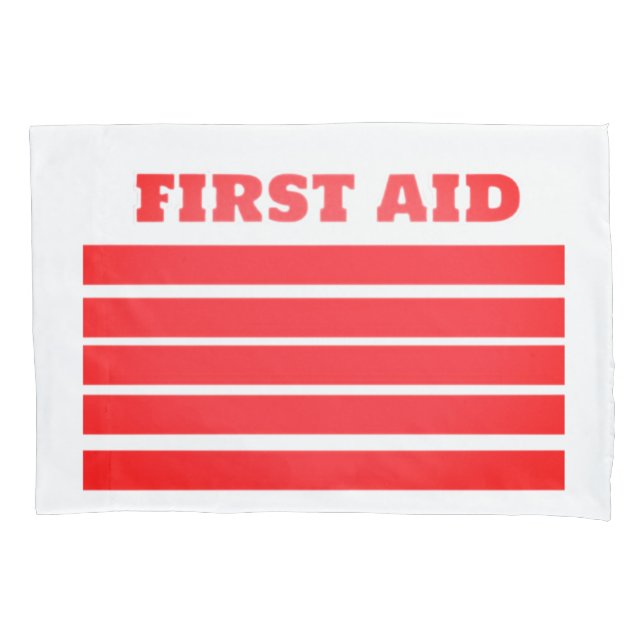 FUNDA DE COJÍN FIRST AID (Anverso)