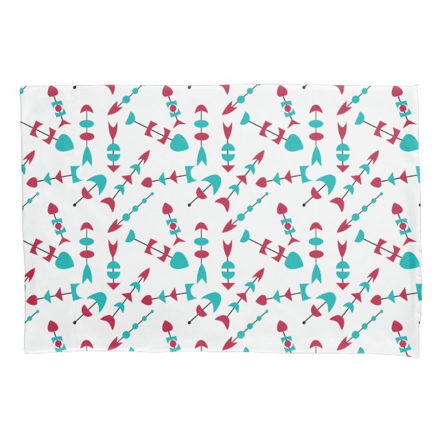 Funda De Cojín Flechas modernas de mediados del siglo (Anverso)