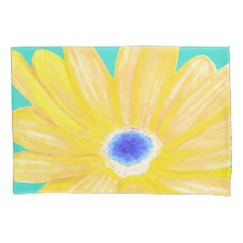 Funda De Cojín Flor Amarilla cálida