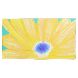 Funda De Cojín Flor Amarilla cálida