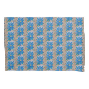 Funda De Cojín Flor azul