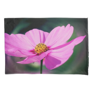 Funda De Cojín Flor Cosmos Rosa Única