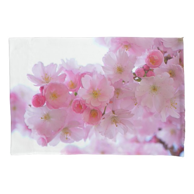 Funda De Cojín Flor de árbol de cerezo japonés (Anverso)