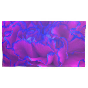 Funda De Cojín Flor de canal rosa y azul Fuschia en negrita