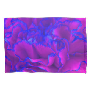 Funda De Cojín Flor de canal rosa y azul Fuschia en negrita
