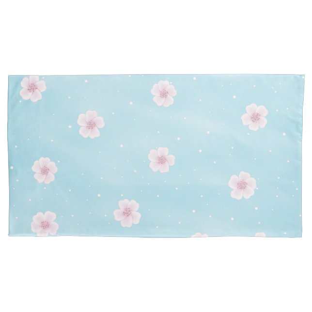 Funda De Cojín Flor de cerezo japonés sakura (Anverso)