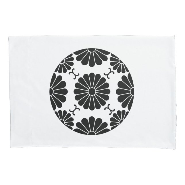 Funda De Cojín Flor de crisantemo al estilo de Fusen (Anverso)