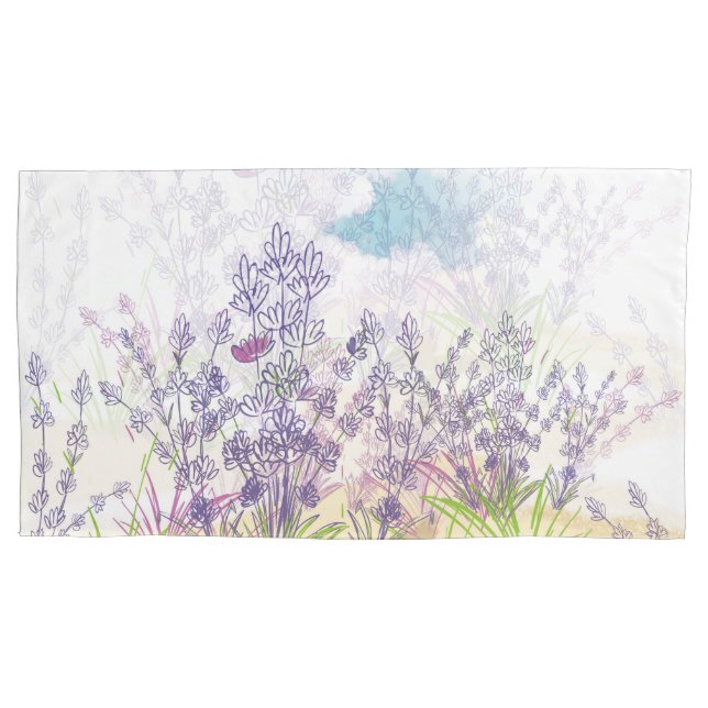 Funda De Cojín Flor de lavanda (Anverso)